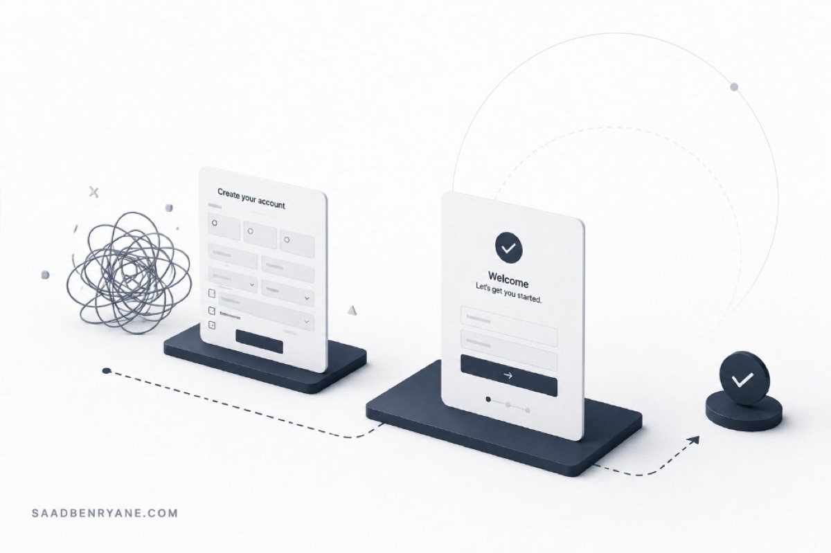 Product screen focused on completing the core task without friction