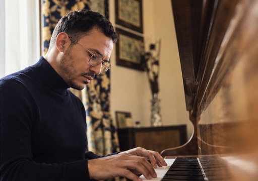 Saad playing the piano